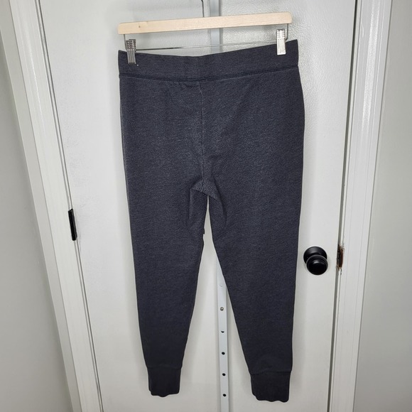 Victoria's Secret Pink Lace Up Shoestring Logo Joggers Dark Gray White Medium - Picture 2 of 9